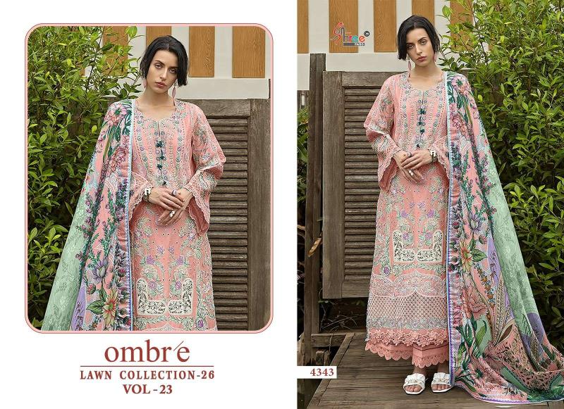 Ombre lawn collection 26 vol 23 salwar suit dress material wholesalers